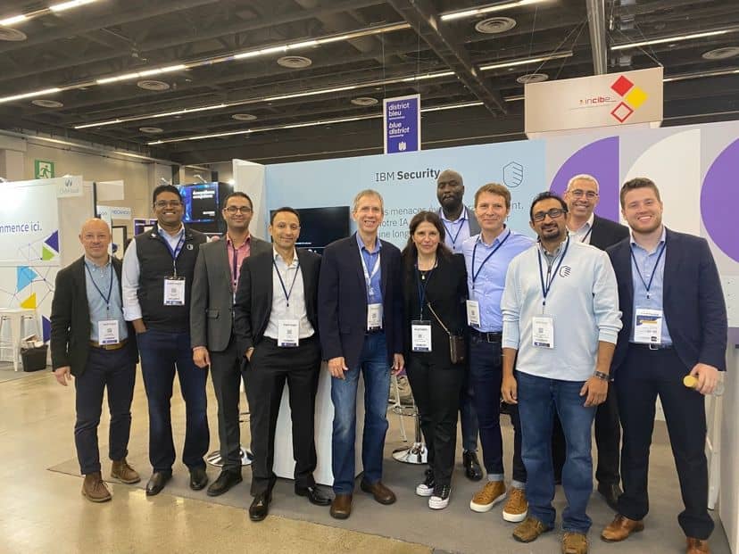 Jeff Crume with the IBM Security team at their booth during the INCYBER Forum Canada